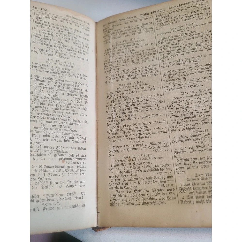 1871 German Bible Great Condition! Die Bible Old And New Testament Free Shipping